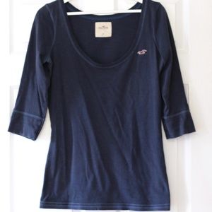 Blue Bella Swan Alt Hollister Top
